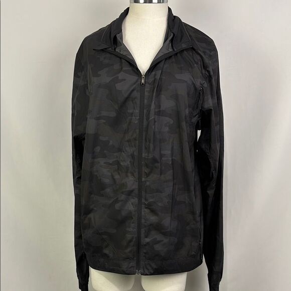 Men's Black Camouflage Jacket